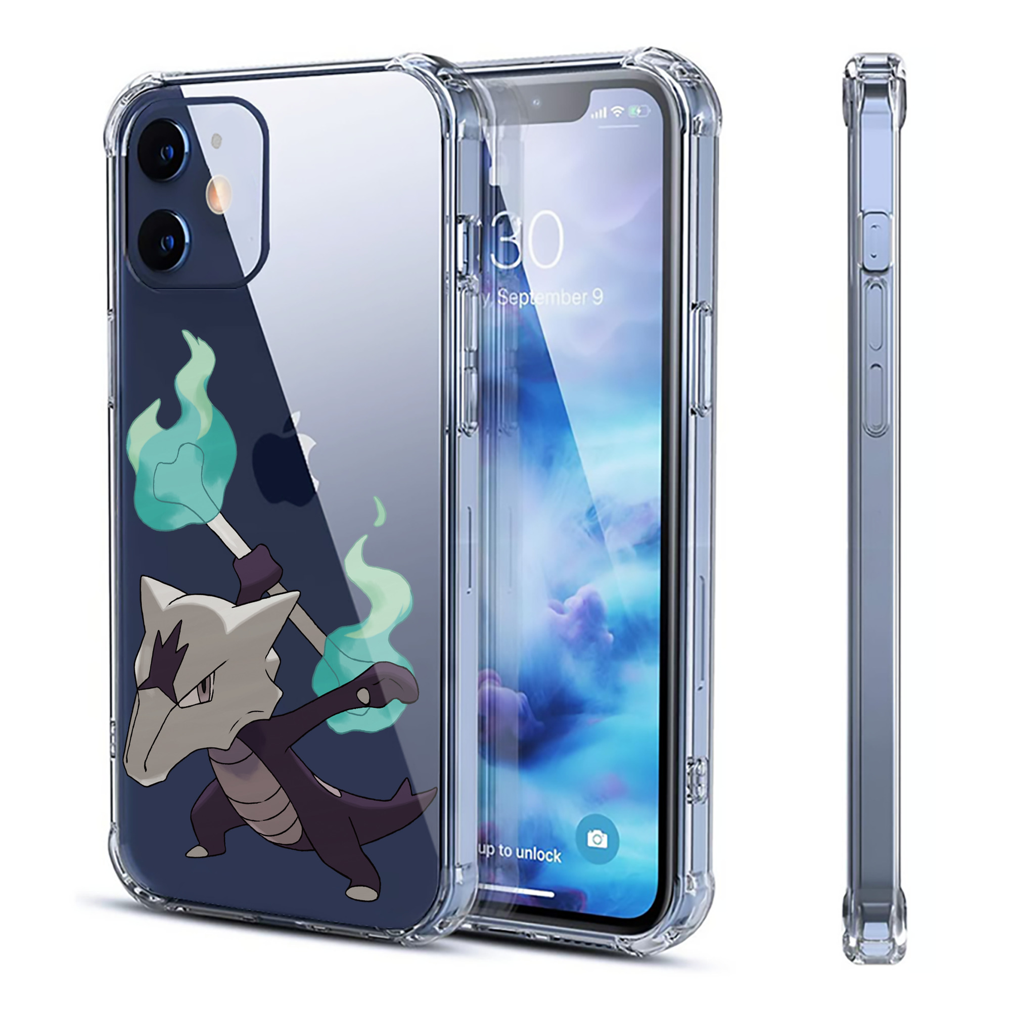 （画像用） ポケットモンスター Pokémon 【iPhone 12シリーズ対応】透明スマホケース（クリアソフトケース）